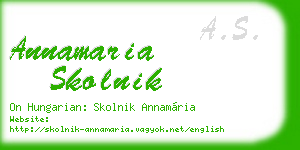 annamaria skolnik business card